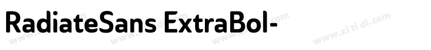 RadiateSans ExtraBol字体转换